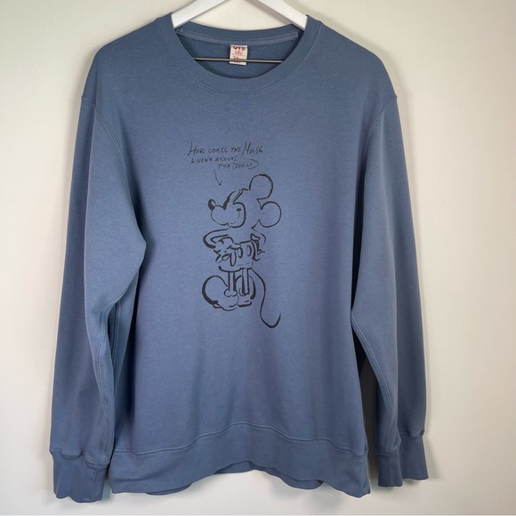 Uniqlo Tops - Uniqlo x Disney Blue Mickey Mouse Crewneck sweatshirt size XL